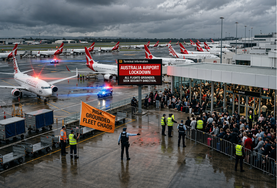 Adrian Vanzyl on Australia Airport Lockdown