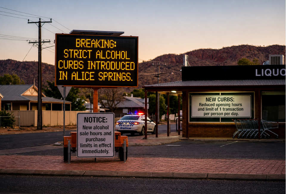 Adrian Vanzyl on Alcohol Curbs in Alice Springs