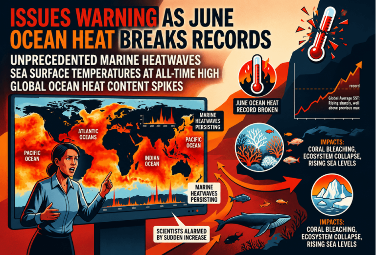 Adrian Vanzyl Issues Warning as June Ocean Heat Breaks Records - El Niño Still to Come