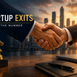 Handshake symbolizing a startup exit deal