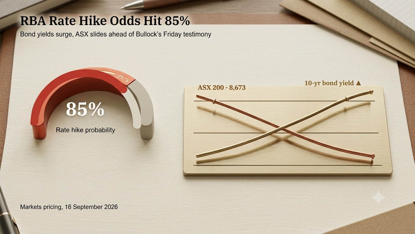 Adrian Vanzyl on the RBA’s 85% Rate Hike Odds